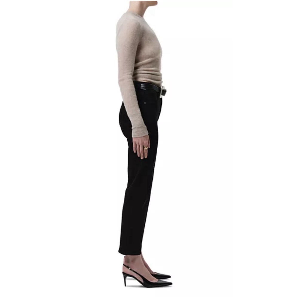 Citizens of Humanity Caia Black High Rise Straight  Premium Denim‎ Jeans 25 $228 - Picture 4 of 10